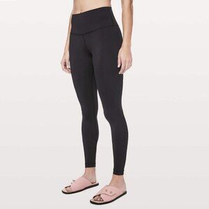 Lululemon Wunder Under High-Rise Tight Nulux 28” Black Leggings, size 14